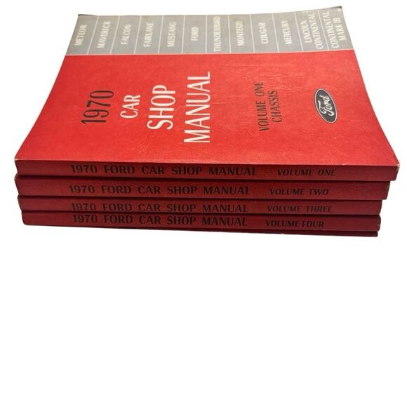 1970 FORD Car Shop Manuals #1-5 Complete Set Ford Motor Company Original - Picture 2 of 13